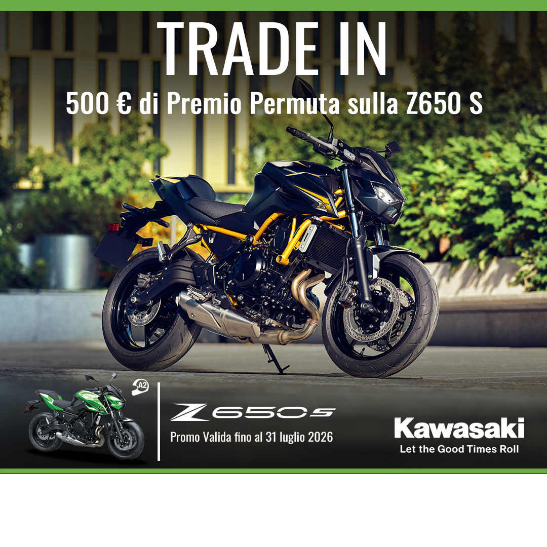 Kawasaki Z650 S Trade-In — 500 euro di premio permuta