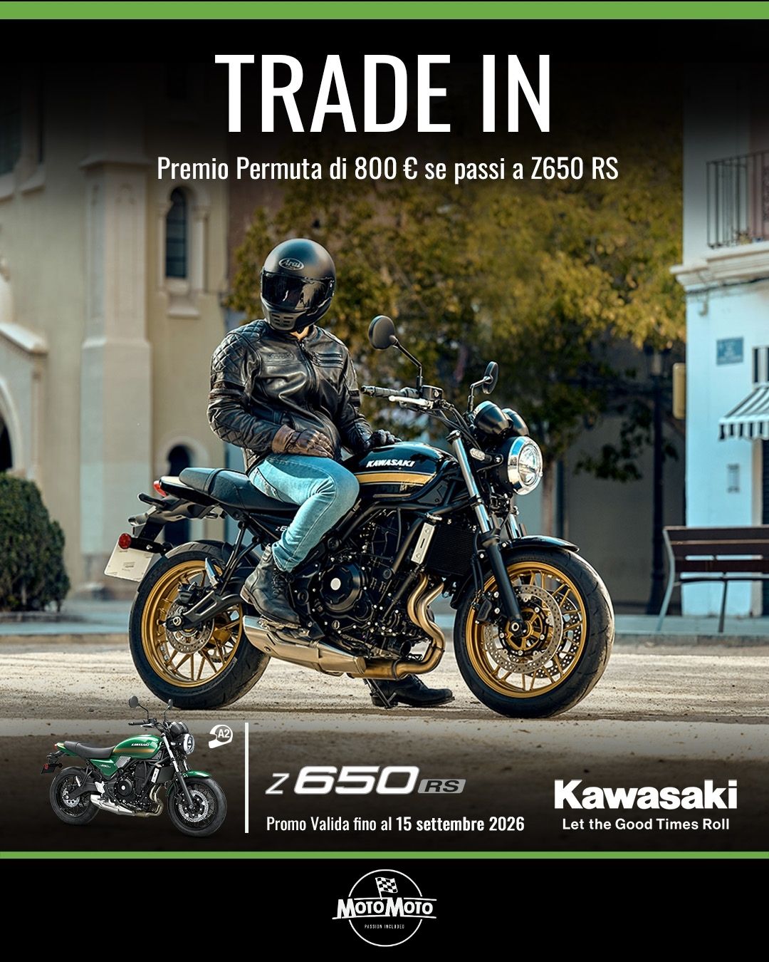 Kawasaki Z650 RS Trade-In premio permuta 800 euro