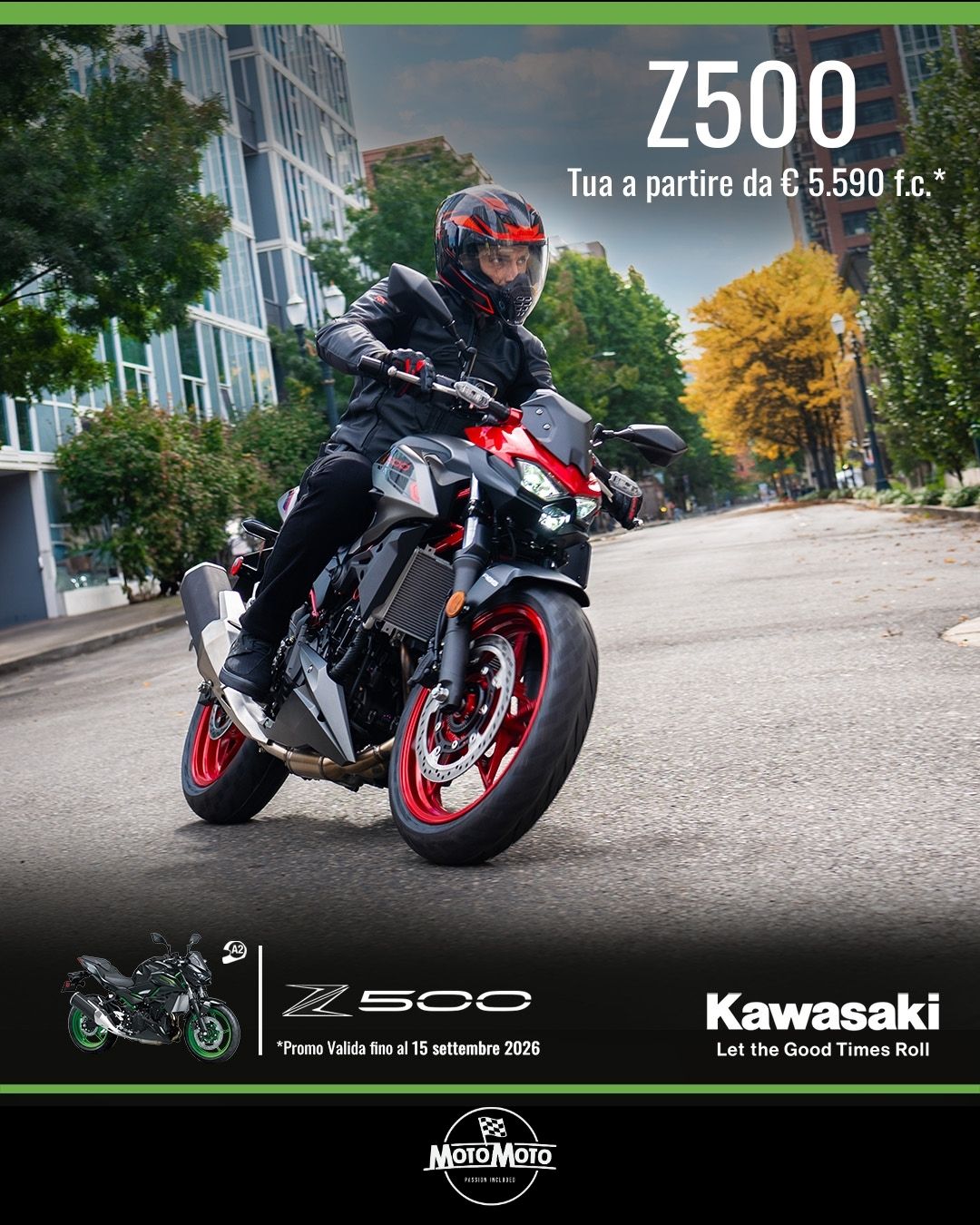 Kawasaki Z500 da 5.590 euro