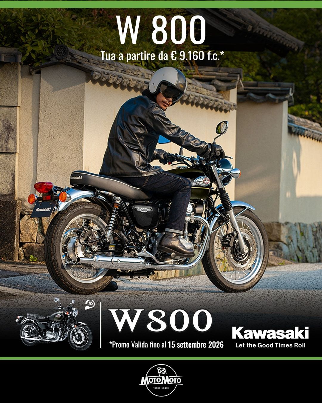 Kawasaki W800 da 9.160 euro
